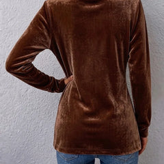 Colleen Plush Open-Front Jacket in Dark Brown