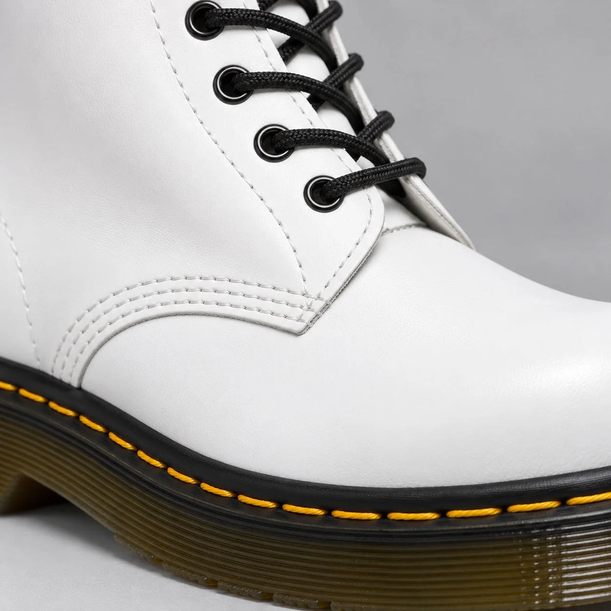 Darlene Classic Lace-Up Ankle Boots in White