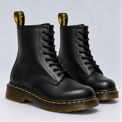Darlene Classic Lace-Up Ankle Boots in Black