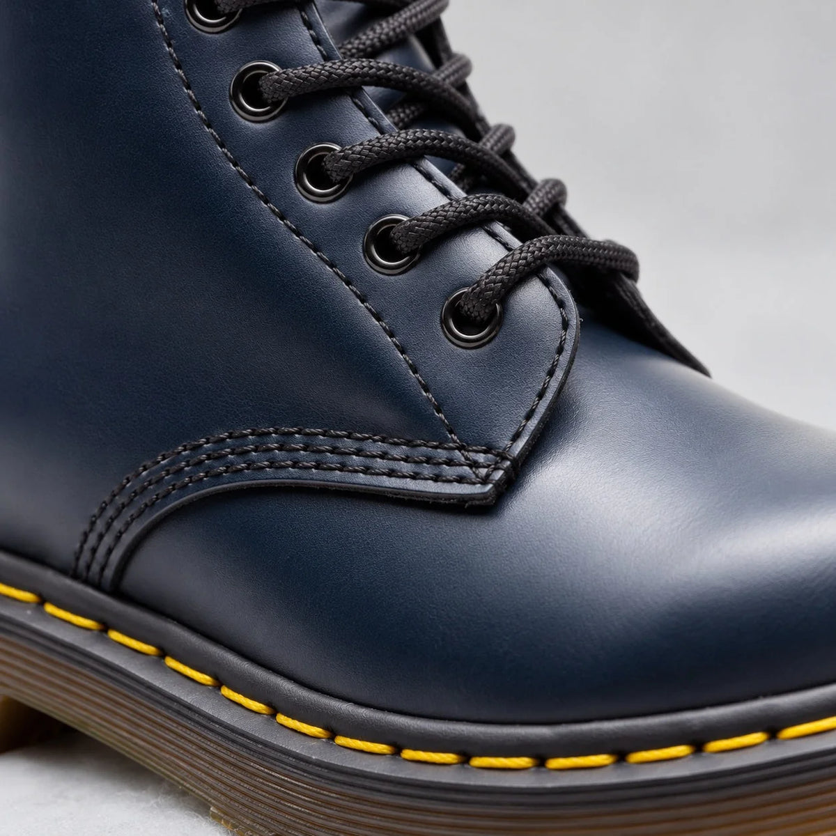 Darlene Classic Lace-Up Ankle Boots in Navy
