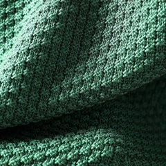 Debra Textured Mock Neck Sweater in Forest Green