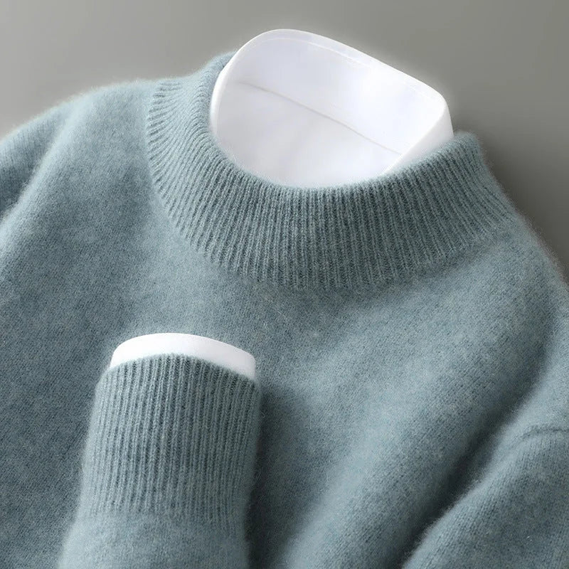 Denise Soft Mock Neck Sweater in Sage Green