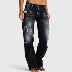 Paige Faded Relaxed Fit Jeans in Black