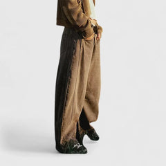 Phoebe Barrel Leg Jeans in Dark Grey