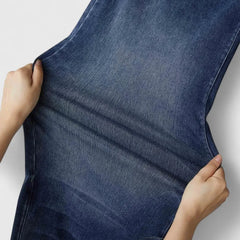 Polly Pull-On Wide-Leg Jeans in Dark Blue