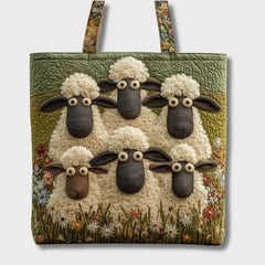 Rachel Sheep Meadow Tote Bag in Green